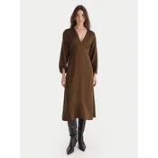 ViCOLO Cocktail obleka TF0250 Rjava Regular Fit
