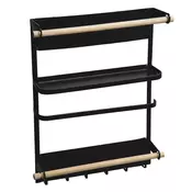 FIVE Magnetna Polica Za Kuhinju Blackwood 24X5X34,5Cm Metal Crna