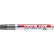 Marker za alkohol, 1,5-3 mm, konusni, EDDING 3000, sivi 4-3000012
