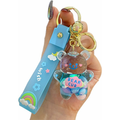 Generic Cute Keychain Kawaii Bear Liquid Floating Keychain Backpack Charm Wrist Bracelet Keychain Girls Womens, (21066454)
