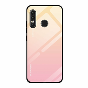 Ovitek s kaljenim steklom za Huawei P30 Lite, roza