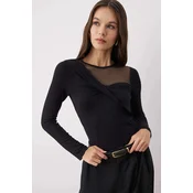 Trendyol Milla ženska bluza Twoaw26Bz00173, Crna- Crna