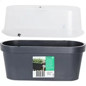 ProGarden Prtljažnik s pokrovom za ograjo 60 cm KO-Y54197930