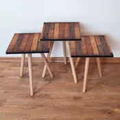 Hanah Home Set klub stocica 3Shp2, 3 komada, Šarena