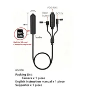 KJB Mini IP kamera za notranji nadzor, 5 MP, 2,8 mm, PoE, vgrajen pomnilnik 128 GB