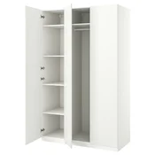 PAX / FORSAND Kombinacija garderobera, bela/bela, 150x60x236 cm