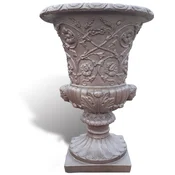 Casa Padrino luxury baroque flower pot bronze A� 40 x H. 60 cm - Made in Italy