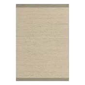 Kremno bela/žajbljevo zelena ročno tkana volnena preproga 120x170 cm Lima Sage – Asiatic Carpets
