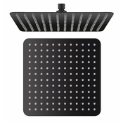 Glava za prho, 300 x 300 x 60 mm, mat črna/nerjaveče jeklo - Mat črna - Nerjaveče jeklo - 1 funkcija - Kvadratna
