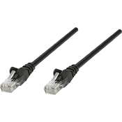 Intellinet RJ45 mrežni prikljucni kabel CAT 6 U/UTP [1x RJ45-utikac - 1x RJ45-utikac] 1 m crni, Intellinet