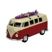 shumee WELLY 1963 VW VOLKSWAGEN T1 AVTOBUS Z ARMATURNO PLOŠČO BELA IN RDEČA 1:34 49764
