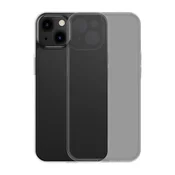 BASEUS Etui Baseus Frosted Glass Case za iPhone 13 Pro (črno) + kaljeno steklo