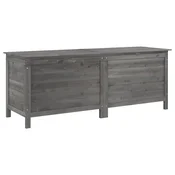 Vidaxl Vrtna škatla za shranjevanje antracitna 150x50x56,5 cm jelka