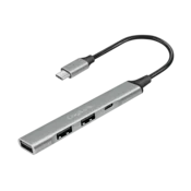 shumee Logilink 4-portni USB-C vozlišče USB 3.2 Gen 1 Aluminijasto ohišje Tanka oblika