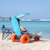 Plavajoči invalidski voziček za plažo in bazen