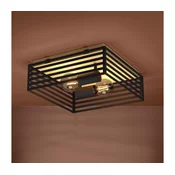 Eglo 390163 - Stropna svetilka CIDRAZ 2xE27/40W/230V črna/rjava