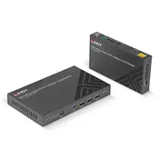 KVM Lindy Cat.6-C and USB 3.0 Switch 70m