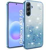 GS Ovitek za Samsung Galaxy A57 5G, bleščeč cvet, moder