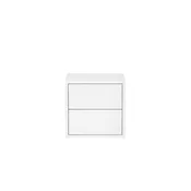 Stenska omarica Boxie z 2 predaloma 40x40x37 cm bela