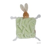 Plišani zeko za maženje Plume-Green Rabbit Doudou Kaloo 20 cm u poklon kutiji za najmlađe zeleni