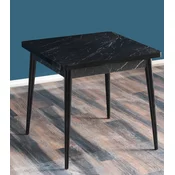 Hanah Home Trpezarijski sto Flora Bendir, 80x76.5 cm, Crni