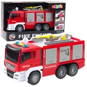 slomart LEAN TOYS Gasilsko vozilo z vodo, lučmi in zvoki