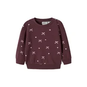 NAME IT Majica NBFVIMONE ciklama/rosé/bela
