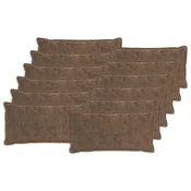 vidaXL Prevleka za blazino 12 kos HOUTEN Svetlo rjava 40 x 80 cm