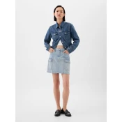 GAP Denim Cargo Mini Skirt - Womens