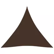 shumee Vrtno trikotno jadro Oxfordska krpa 4,5 x 4,5 x 4,5 m Rjava