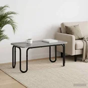 vidaXL Klubska miza Siva Sonoma 79,5 x 40 x 36 cm Inženirski les