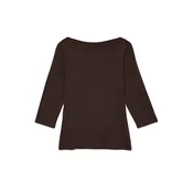 VERO MODA Majica VMPanda temno rjava