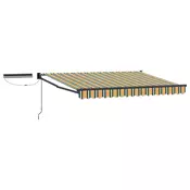 Elektricna retraktabilna tenda Zelena, Žuta, Antracit 3 x 2,5 m