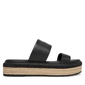 Espadrile Calvin Klein Flatform Wedge Slide - He HW0HW02374 Črna