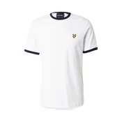 Lyle & Scott Majica nočno modra/rumena/bela