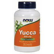 NOW Foods Yucca, 500 mg, 100 kapsul