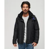 Superdry za moške. M5011839A Mountain SD vetrovka črna (L), Črna, Priložnostno, Šport, Na prostem, Poliester, Dolg rokav