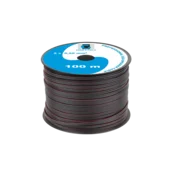 Zvočniški kabel Cabletech CCA 2x0.20mm, črn, 100m