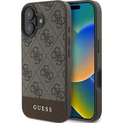 shumee Ovitek Guess Hardcase 4G z rjavimi črtami za iPhone 16