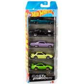 Hot Wheels: Hitri in drzni komplet 5 avtomobilčkov 1/64 – Mattel
