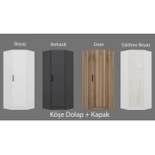 Hanah Home Garderober Kale, 74x210x52 cm, Beli