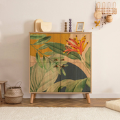 Omarica v hrastovem dekorju v naravni barvi 95x111 cm Multilux – Kalune Design