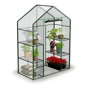 shumee Rastlinjak z dvema policama 140 x 71 x 195 cm Plonos 4922