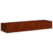 Vidaxl Planter Rusty 280x80x40 cm Vremensko odporno jeklo