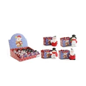 SILFC DEKORACIJA V VREČKI 7cm SANTA SNOWMAN