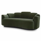Casa Padrino luxury sofa green/black 194 cm - Hotel & living room furniture