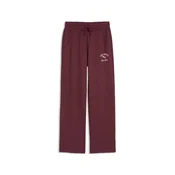 PUMA Varsity High-Waist Straight Fleece Pants Women, Clothing, Ruby Shimmer, XL