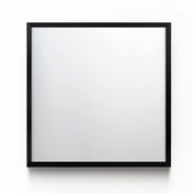tulup.si Okrasno pravokotno ogledalo Črn MDF okvir 50x50 cm