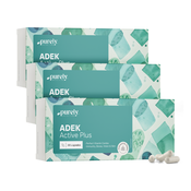 3x Vitamini ADEK Active Plus, skupaj 180 kapsul