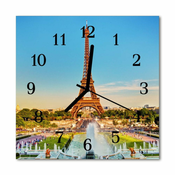 tulup.si Steklena kvadratna ura Pariz 30x30 cm